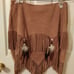 Vtg women's two piece native American sk