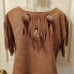 Vtg women's two piece native American sk