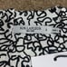 M.M. Lafleur The Annika 2.0 Top Tee Washable Silk Scribble Print Black White S