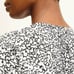 M.M. Lafleur The Annika 2.0 Top Tee Washable Silk Scribble Print Black White S