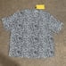 M.M. Lafleur The Annika 2.0 Top Tee Washable Silk Scribble Print Black White S