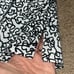 M.M. Lafleur The Annika 2.0 Top Tee Washable Silk Scribble Print Black White S