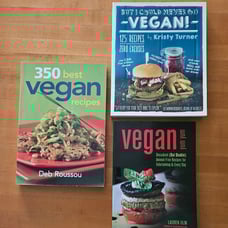 Lot of 3 Vegan Cookbooks plant based recipes