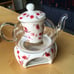 New Petite Cherry Blossom Teapot & Flowering Tea Gift Set - Glass Teapot.