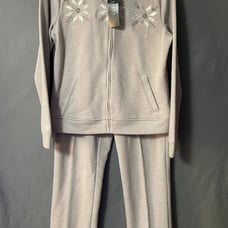 NEW Lauren Ralph Lauren Women's S Cotton Hoodie With Snowflake Embroidery Outfit