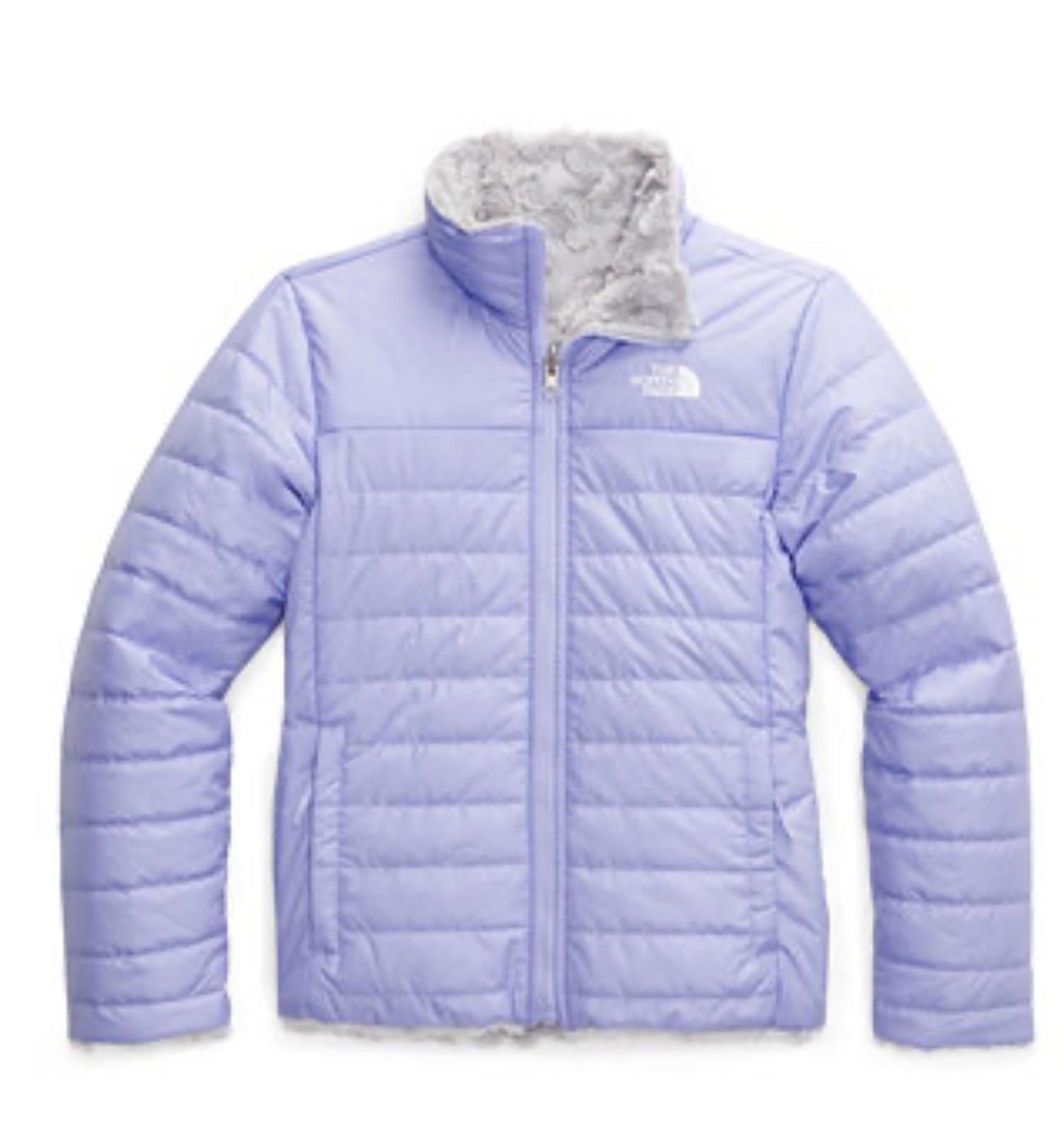 The North Face Girl's Purple & White Reversible Jacket L