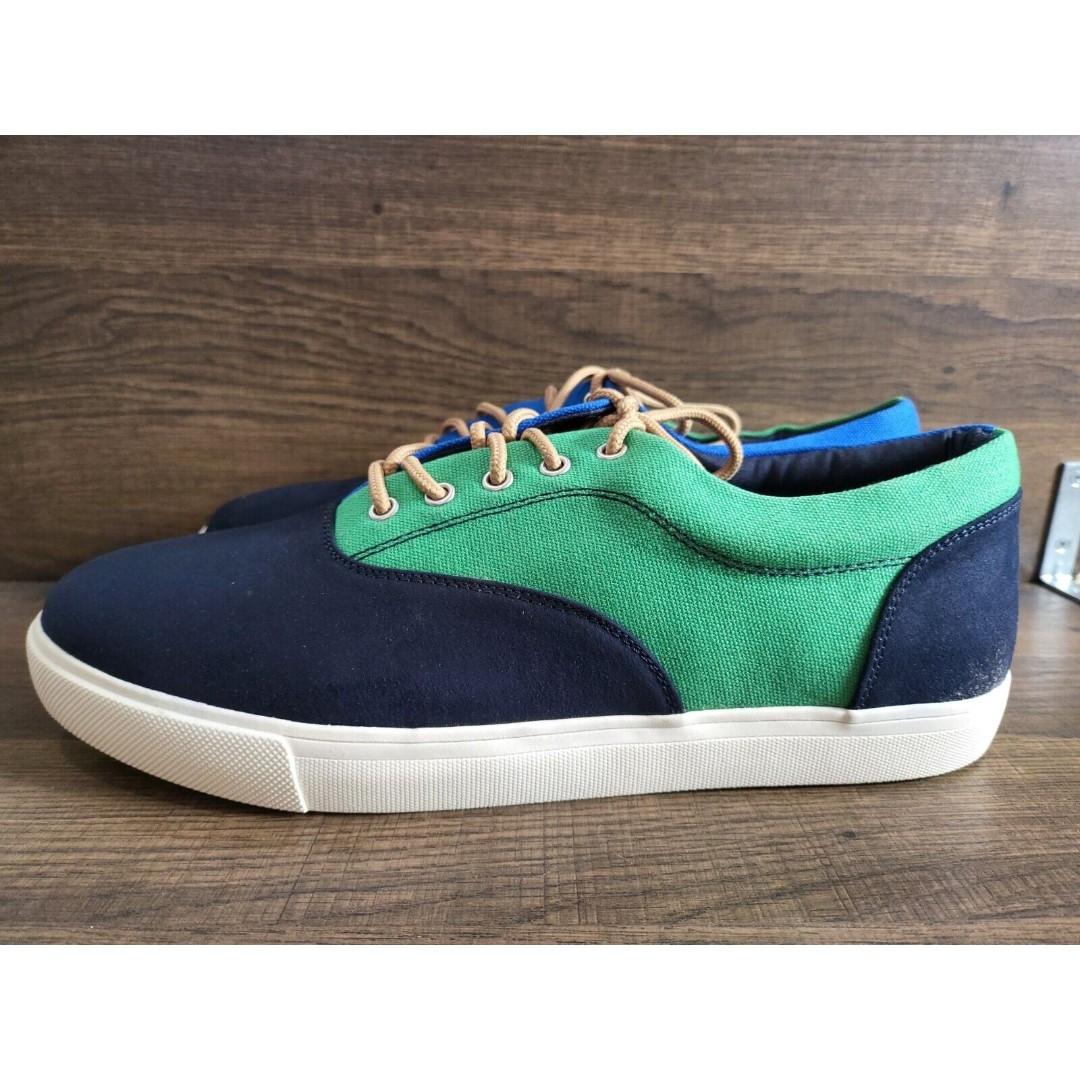 Club Room Men's Colorblocked Lace-Up Casual Sneaker Green 8.5M New