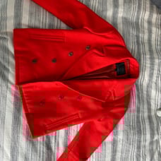 Red peacoat