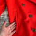 Red peacoat