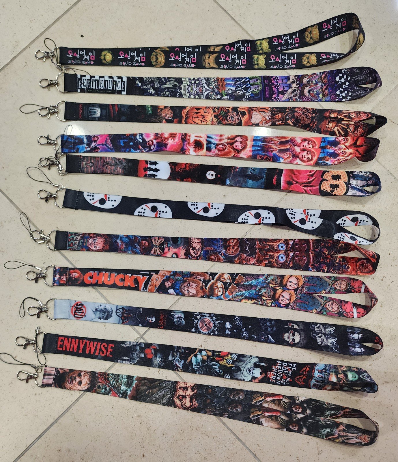 Horror Monster Convention Workplace Lanyard Lot of 11