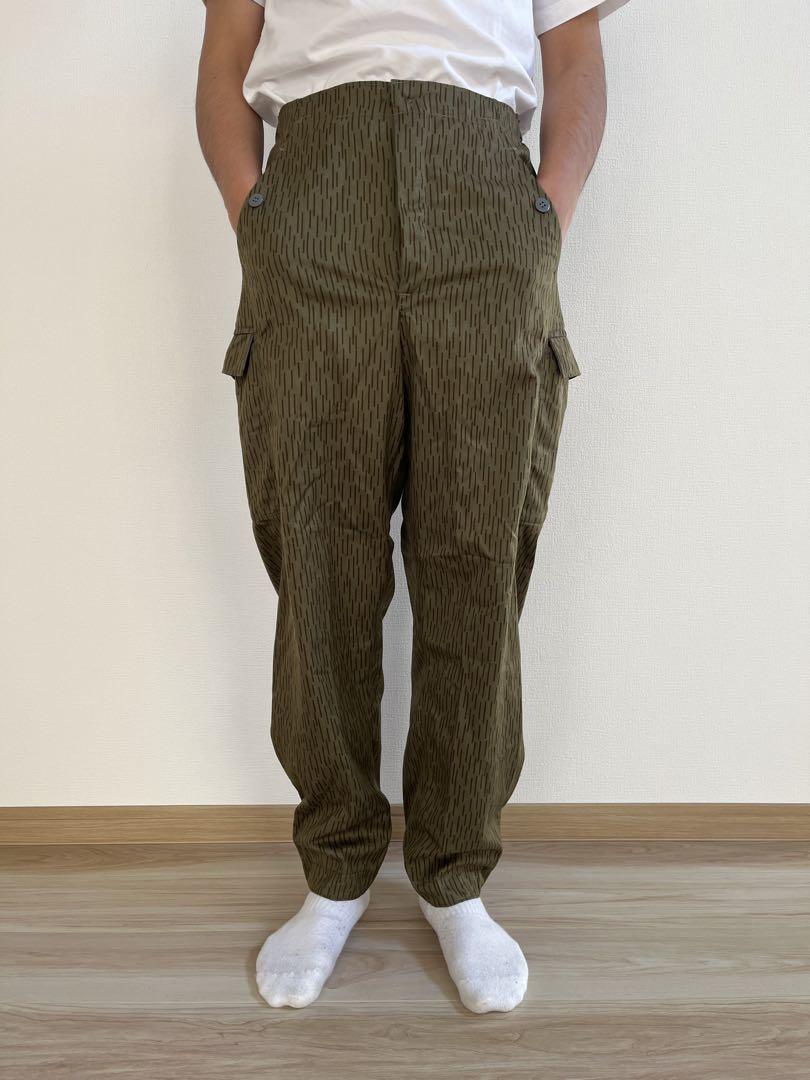 Vintage East German Military Rain Camo Cargo Pants Euro Military