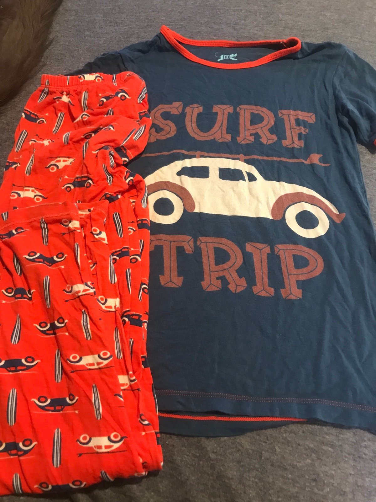 Kickee Pants pajamas surf trip size 9