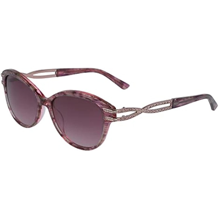 NEW Bebe BB 7216 770 Berry Sunglasses with Swarovski Crystals & Bebe Case