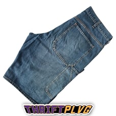 Vintage Y2K Calvin Klein Skater Grunge Baggy Wide Leg Jorts Jean Shorts