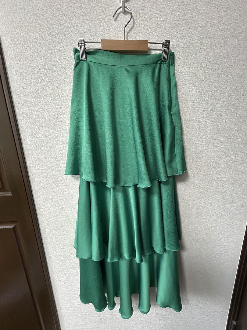 FUMIE TANAKA / step flare skirt