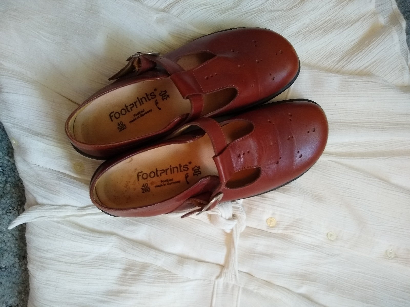 Brown Leather Mary Jane Shoes 9.5
