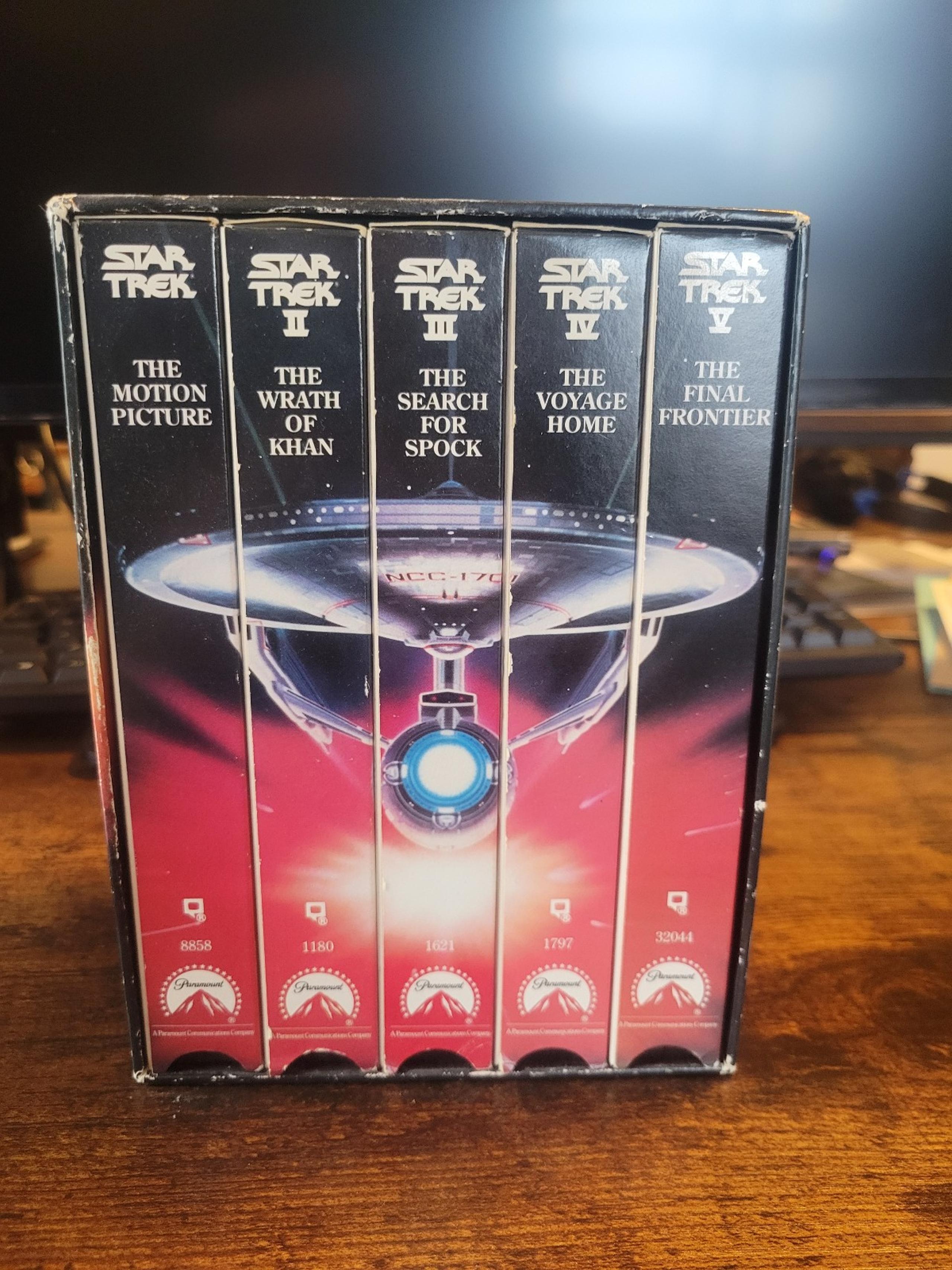 Star Trek The Movies VHS 25th Anniversary Collector's Set Box Set (5 Tapes)