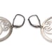 Vintage Celtic Sterling Silver Triskelion Leverback Earrings Triskele Spiral