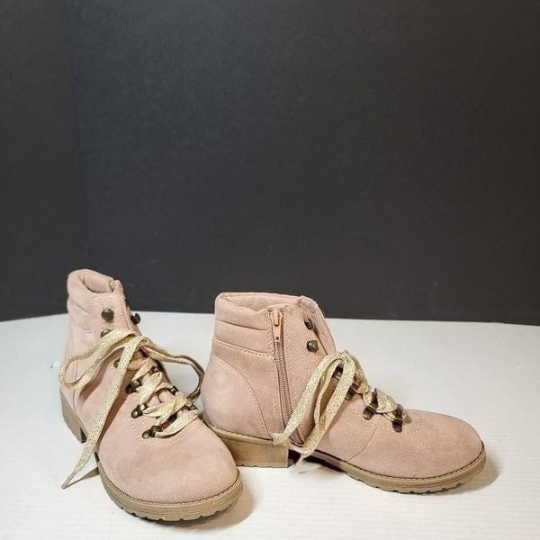 Sarah Jayne Pink Ankle Booties