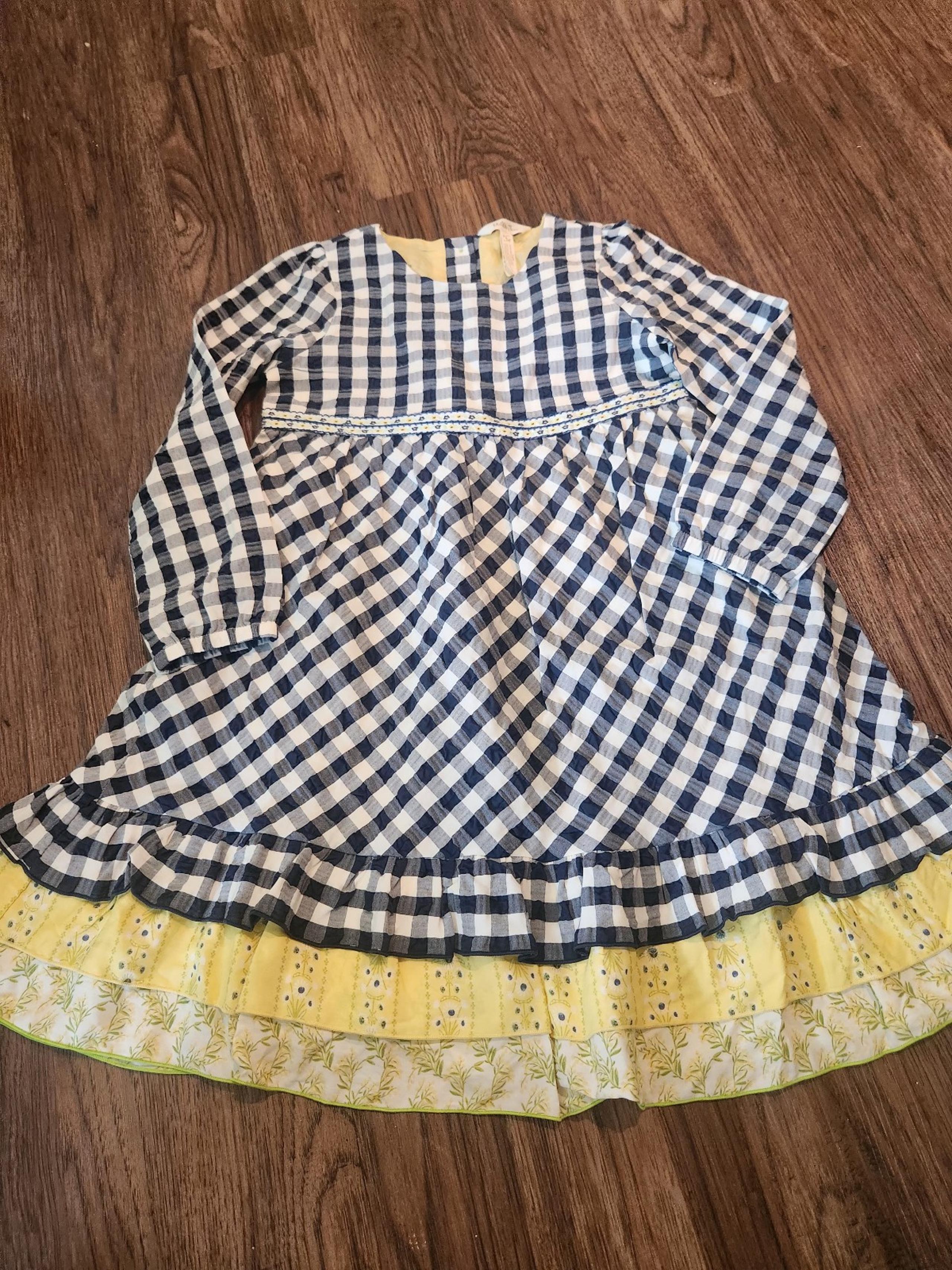 Matilda Jane Blue and Yellow Checkered dress