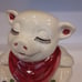 Vintage 1940s Smiley U.S.A. Pig Cookie Jar hand Painted Collectors NOTE