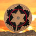 Navajo Wedding Basket Handmade Woven Native American Ceremonial Wall Art 7 inch