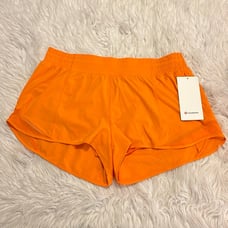Lululemon Hotty Hots HR Short 2.5” Lined, Size 14, Lit Orange