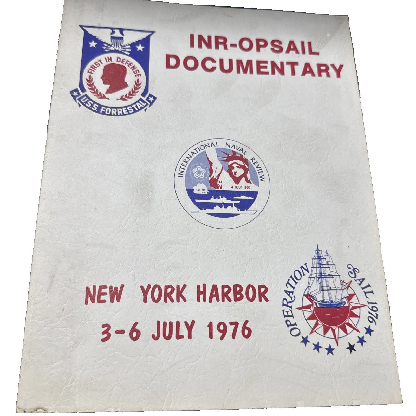 USS FORRESTAL CV-59 Cruise Book 1976 INR-OPSAIL Documentary NY Harbor July 4th