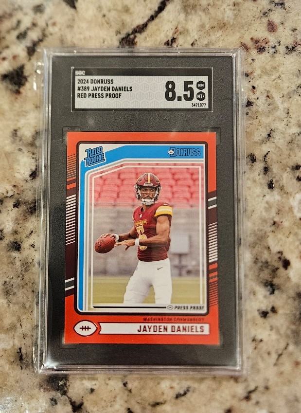 Jayden Daniels Rated Rookie Red Press Proof!!!