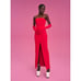 Solace London dress size US 4 / UK 8 Bysha strapless red crepe maxi