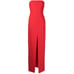 Solace London dress size US 4 / UK 8 Bysha strapless red crepe maxi