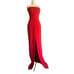 Solace London dress size US 4 / UK 8 Bysha strapless red crepe maxi