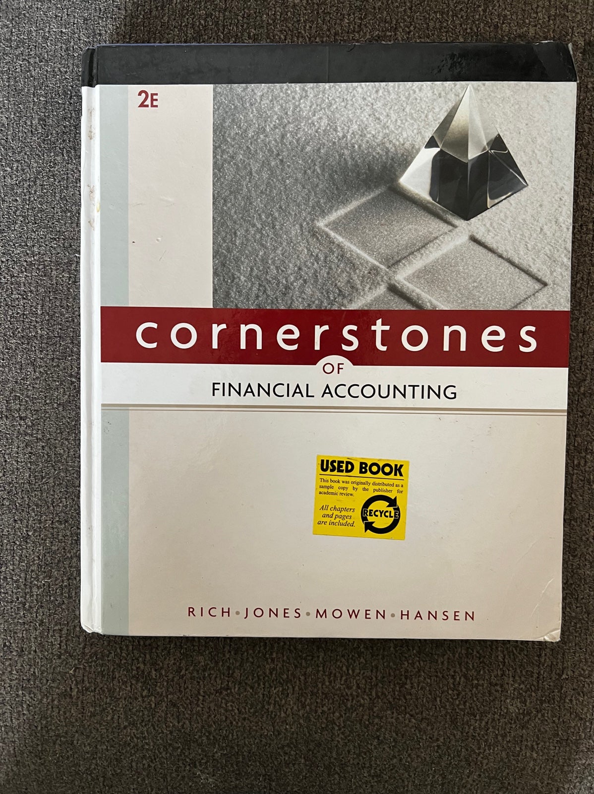 Cornerstones of Financial Accounting Edition: 2nd edition