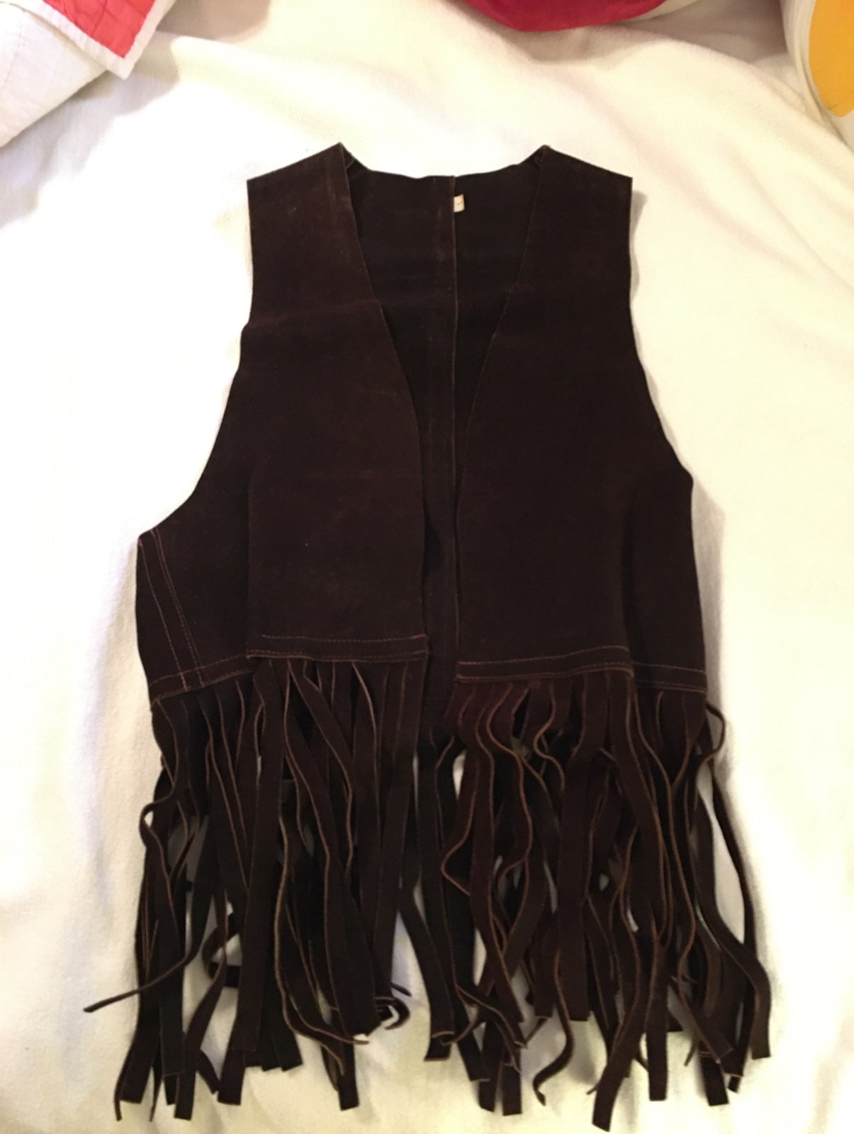 Vintage 1960's leather vest
