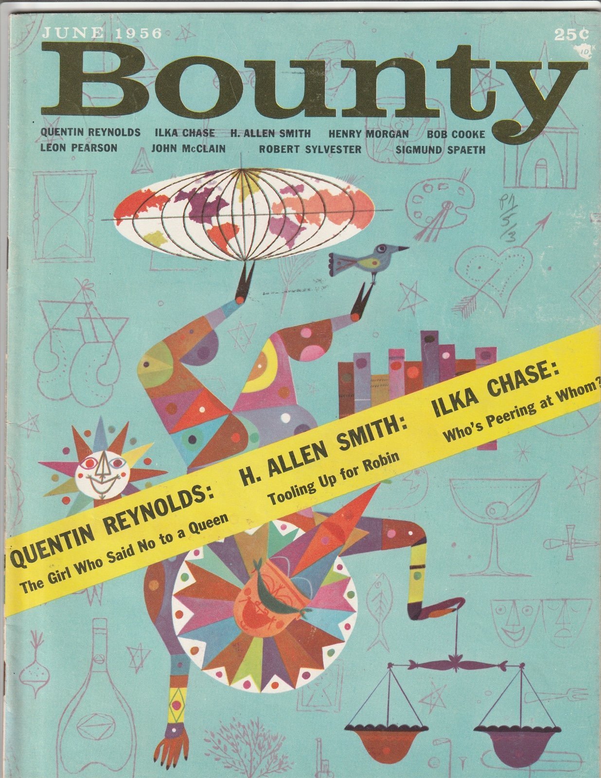 BOUNTY Magazine June 1956 Nice Fine+ VHTF