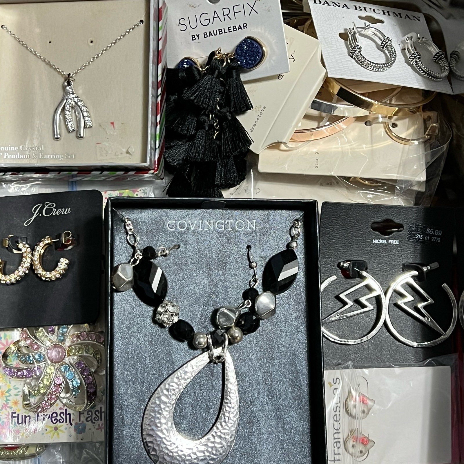 1.14 Pounds Costume Jewelry most On Original Card Vtg To Now  Th