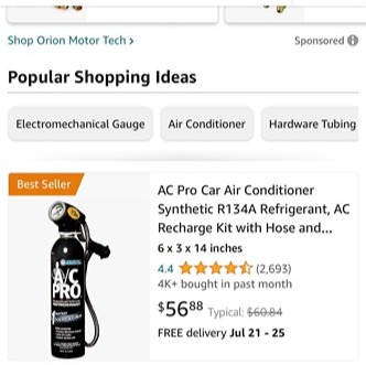 AC Pro Ultra Synthetic Recharge Kit with 1 Refill Can