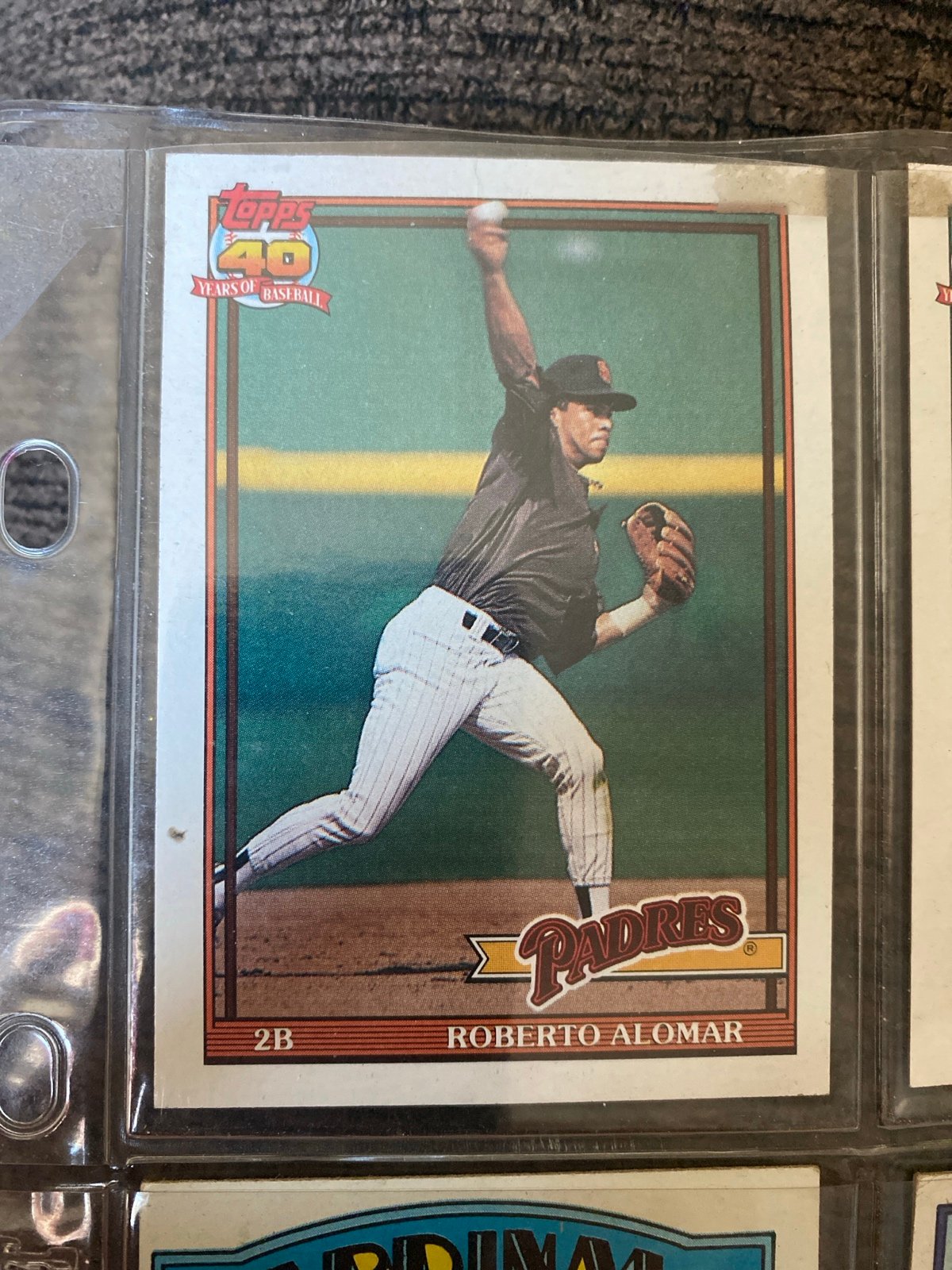 Roberto Alomar 1991 Topps Baseball Card