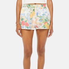 Mother the Relay Short Painted Ladies Floral Print Women's Shorts Size M