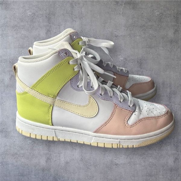 Nike Dunk High Women's Sneakers White/Cashmere Lemon Twist Size 6.5