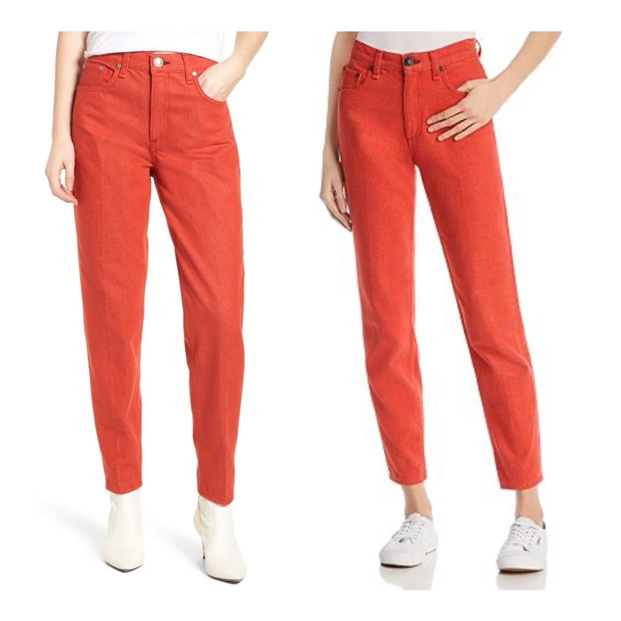 Rag&Bone High Waist Mom Jeans Red/Sz:27/NWT
