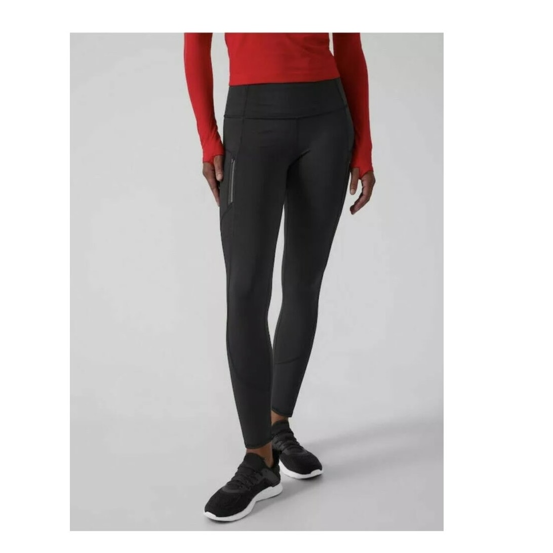 Athleta Rainier High Rise Legging Tight Black Size Small