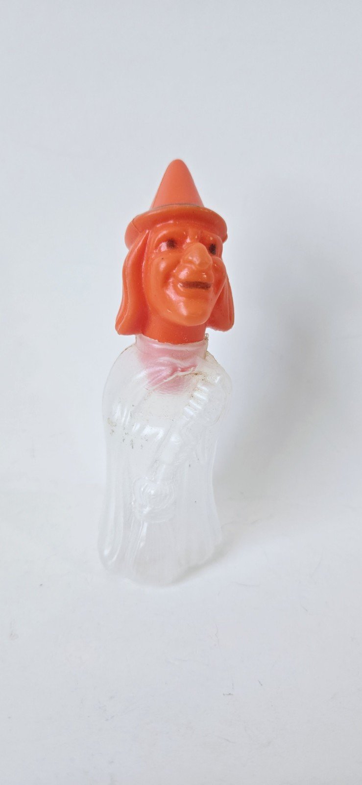 Vintage Halloween witch plastic candy container 4
