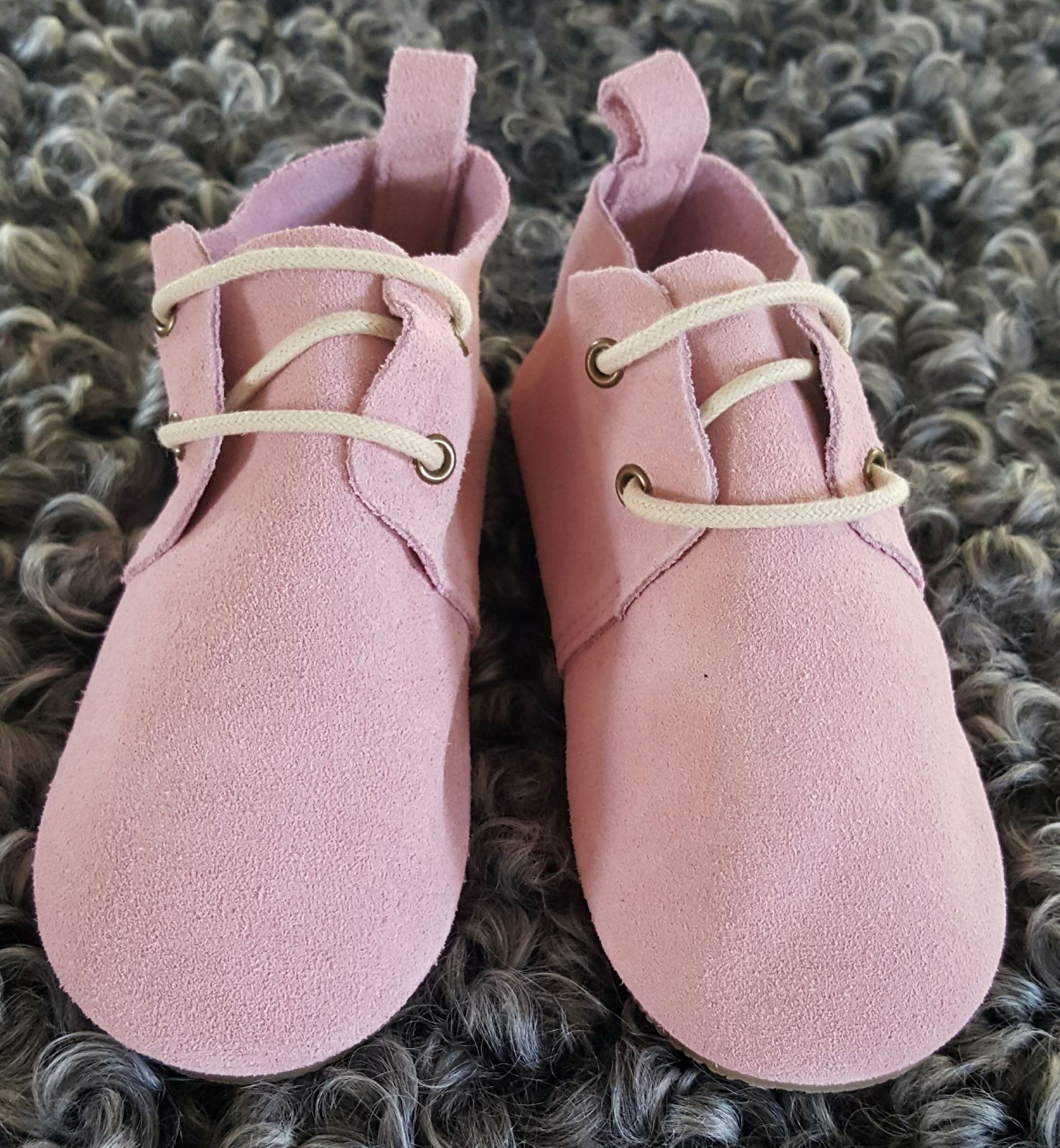 Rosewood Pink Suede Oxfords