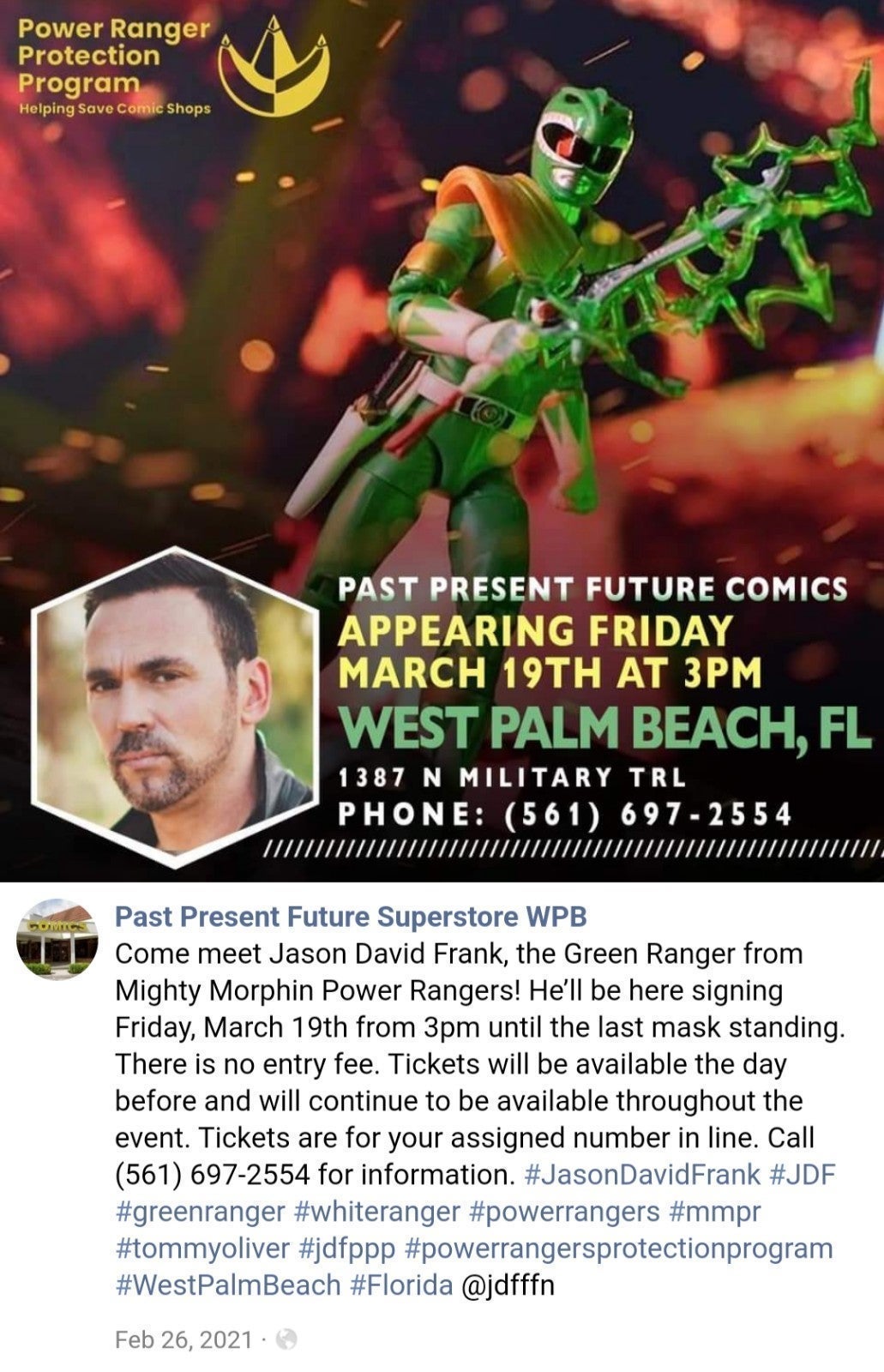 Shops MMPR WHITE POWER RANGER Hobby Card ! Jason David Frank AUTOGRAPH