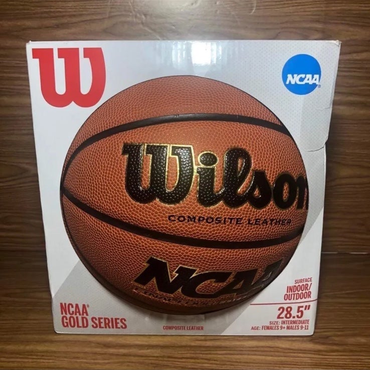 Wilson Official NCAA Composite Leather Solution Replica Game Basketball (28.5 )