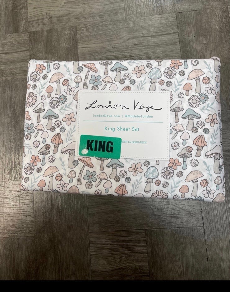 Fall Mushroom king Sheet Set