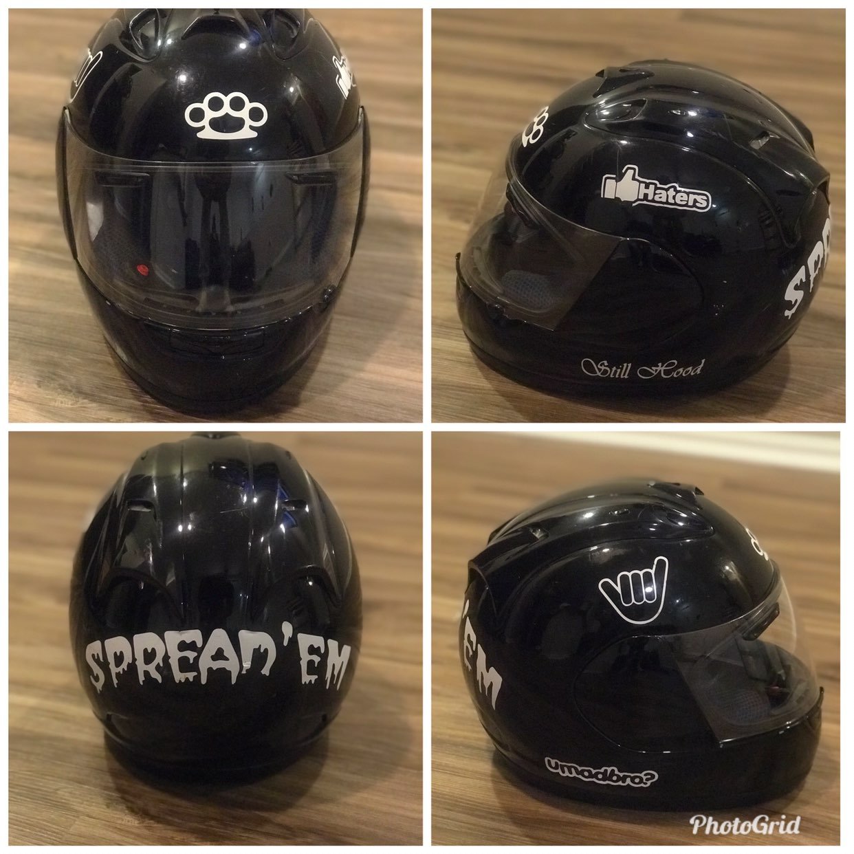 Motorcycle helmet sz L