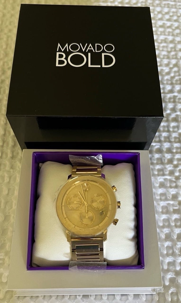 NWT MOVADO BOLD EVOLUTION SWISS MENS WATCH