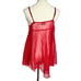 Vintage 80s Victoria's Secret Gold Label Babydoll Sheer Red Medium Coquette Sexy